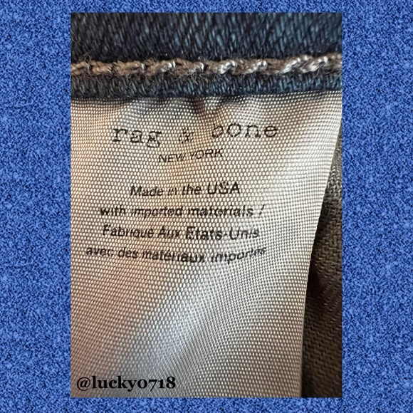 Rag & Bone High Rise Cropped Ankle Skinny in Alec Sz 27 - Picture 10 of 11